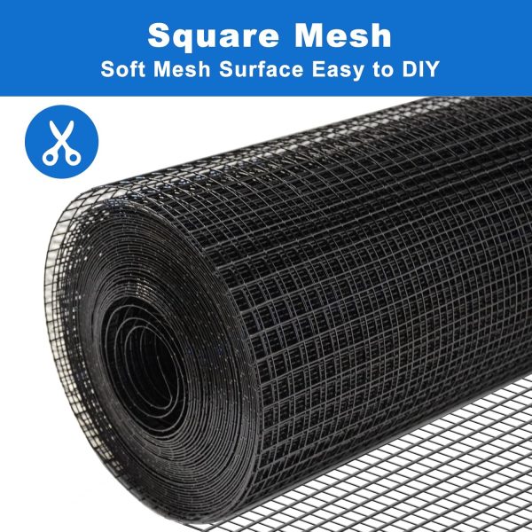 Metamesh Black Hardware Cloth 1/2 inch 24 inch 19 Gauge - Image 2